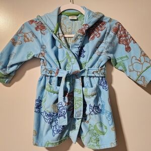 Kids Toddler Disney Pixar Toy Story Blue Robe w/ Hood & Pockets